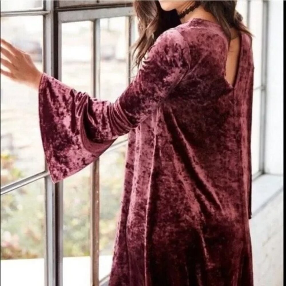 A.n.a. Festival Burning Man Short Velvet Purple Swing Dress  Small